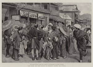 La Guerra en el Este, una escena callejera en Tokio
